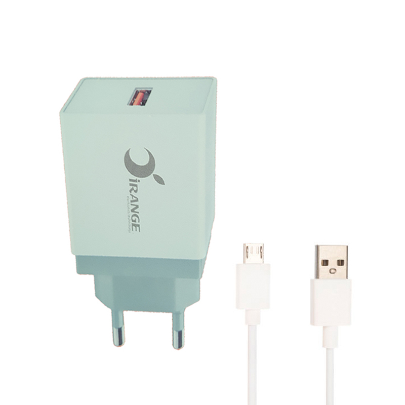 شارژر دیواری آیرنج مدل LC104 به همراه کابل تبدیل microUSB