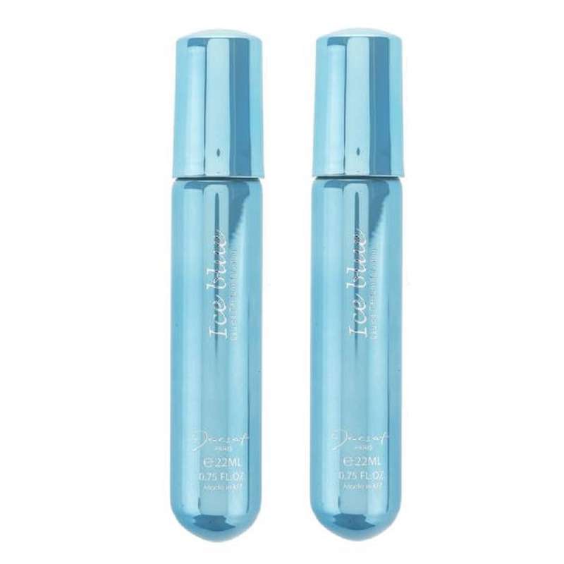 عطر جیبی مردانه ژک ساف مدلIce Blue حجم 22 میلی لیتر بسته 2 عددی