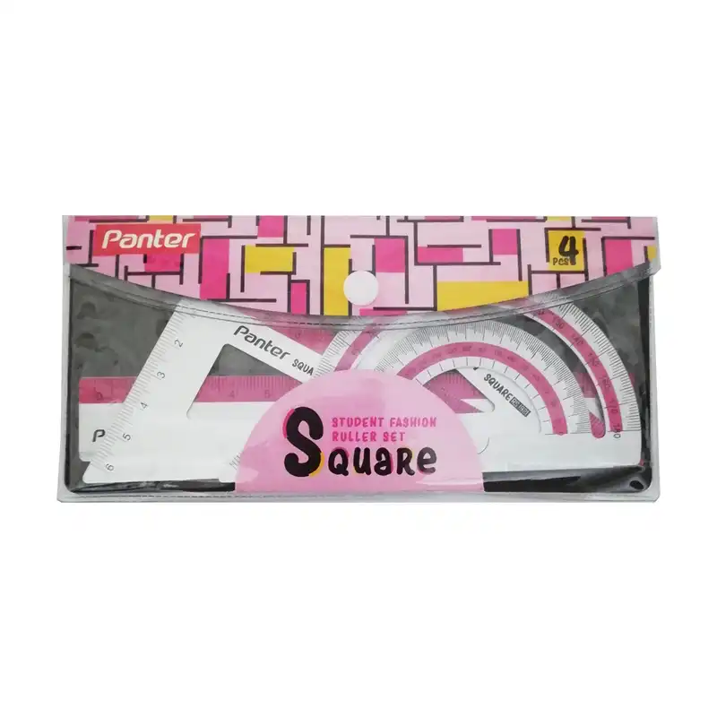 ست خط کش پنتر مدل Squre مجموعه 4 عددی
