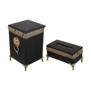 ست سطل و جای دستمال کاغذی کد CH2