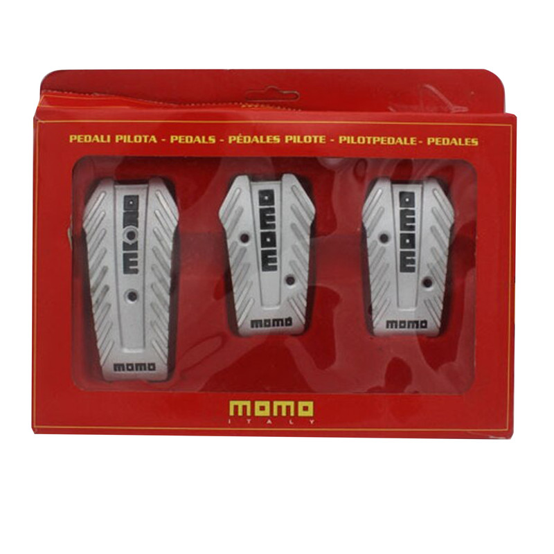 روکش پدال خودرو مومو مدل Silv3 مجموعه 3 عددی