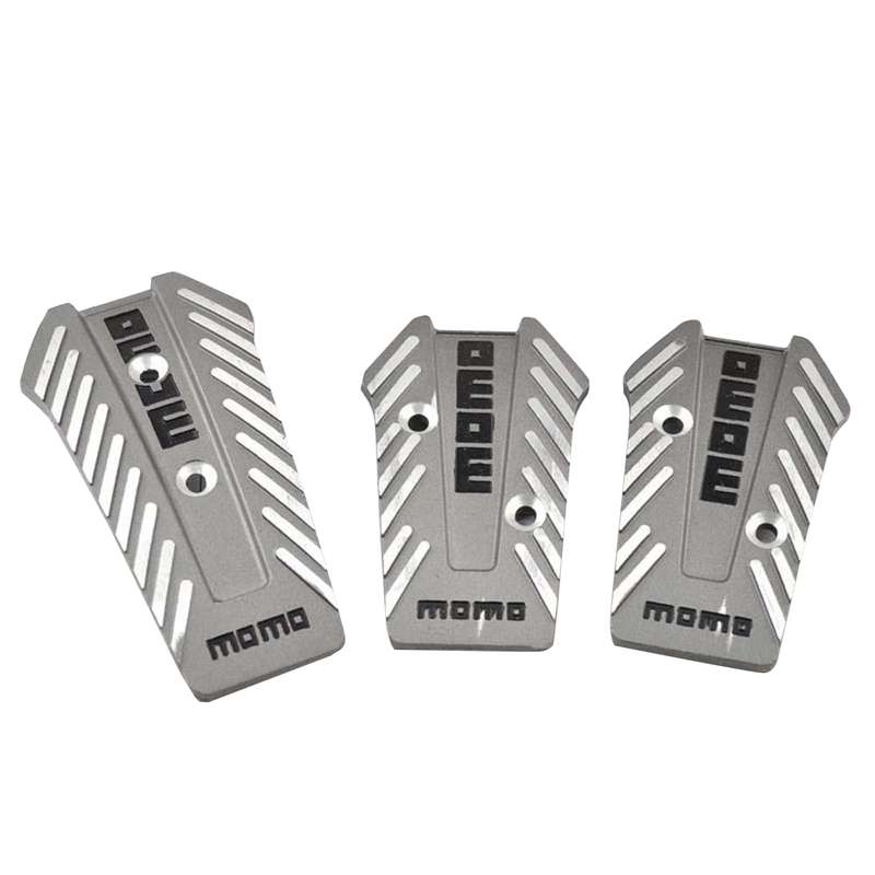 روکش پدال خودرو مومو مدل Silv3 مجموعه 3 عددی