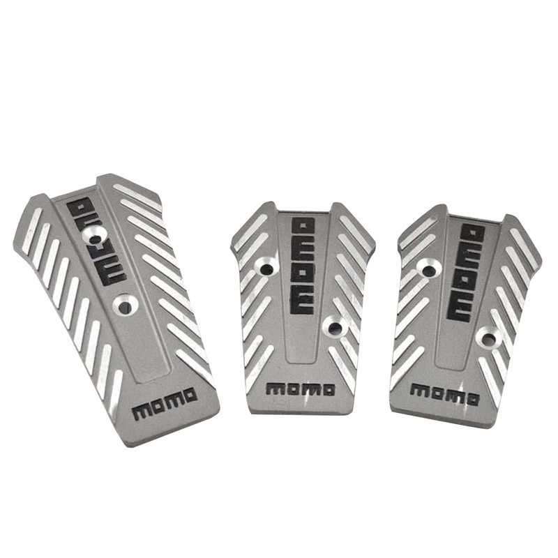 روکش پدال خودرو مومو مدل Silv3 مجموعه 3 عددی