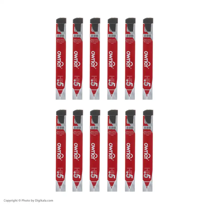 نوک مداد نوکی 0.5 میلی متری اونر کد 133105 بسته 12 عددی
