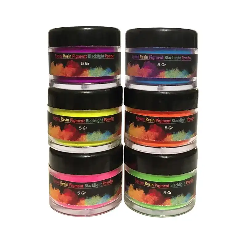 پودر رنگ رزین اپوکسی کد Neon06 بسته 6 عددی