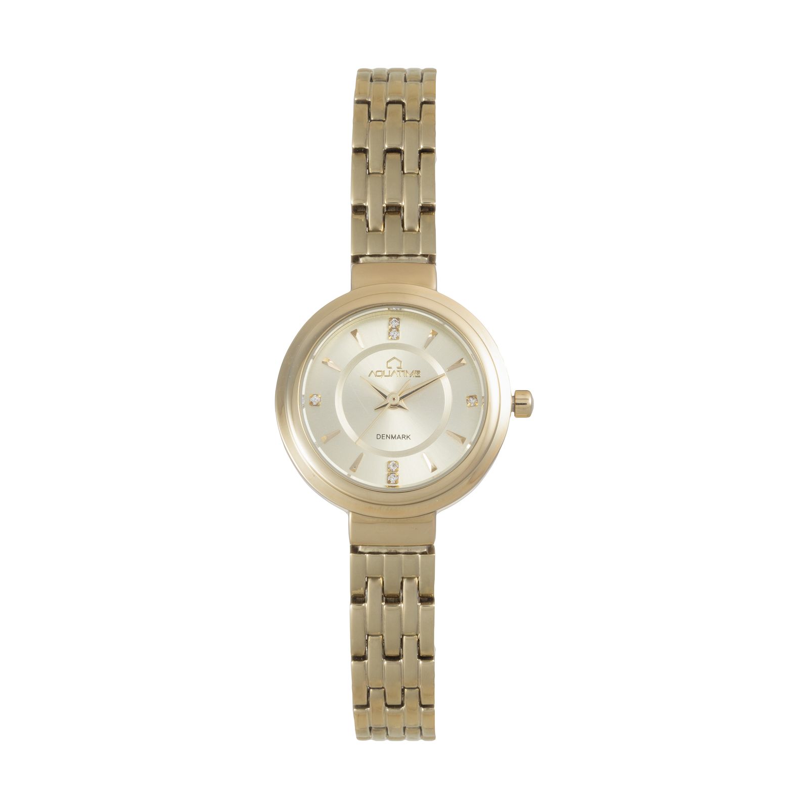 ساعت مچی عقربه ای زنانه آکوآ تایم مدل 30206-01 - طلایی - 1