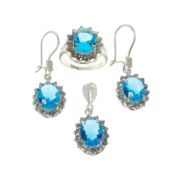 نیم ست نقره زنانه سلین کالا مدل Ce-topa1 نیم ست نقره زنانه سلین کالا مدل Ce-topa1