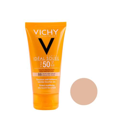 فلوئید ضد آفتاب ویشی سری Ideal Soleil مدل Dry Touch حجم 50 میلی لیتر