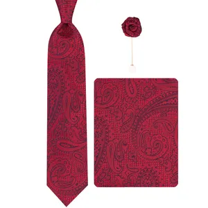 ست کراوات و دستمال جیب و گل کت مردانه جیان فرانکو روسی مدل GF-PA412-BE 