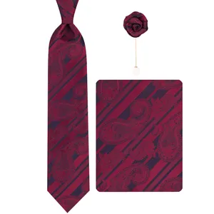 ست کراوات و دستمال جیب و گل کت مردانه جیان فرانکو روسی مدل GF-PA415-BE 