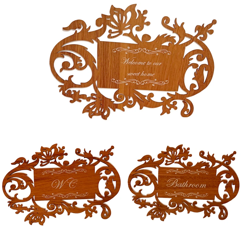 تابلو نشانگر طرح ورودی و دستشویی و حمام کد 1703 بسته سه عددی