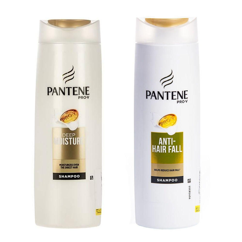شامپو مو پنتن مدل Deep Moisture حجم 400 میلی لیتر به همراه شامپو مو مدل Anti Hair Fall 
