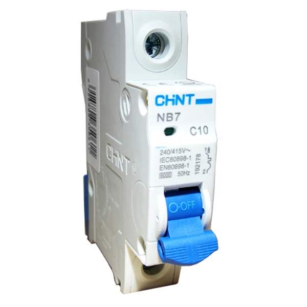   فیوز مینیاتوری تک فاز 10 آمپر چینت مدل C10