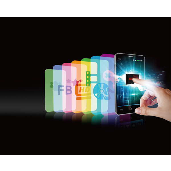 کارت حافظه microSDHC اپیسر مدل AP16GA کلاس 10 استاندارد UHS-I U1 سرعت 45MBps ظرفیت 16 گیگابایت بسته 4 عددی