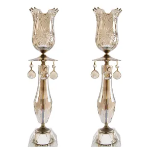 شمعدان مدل لاله 25 بسته 2 عددی