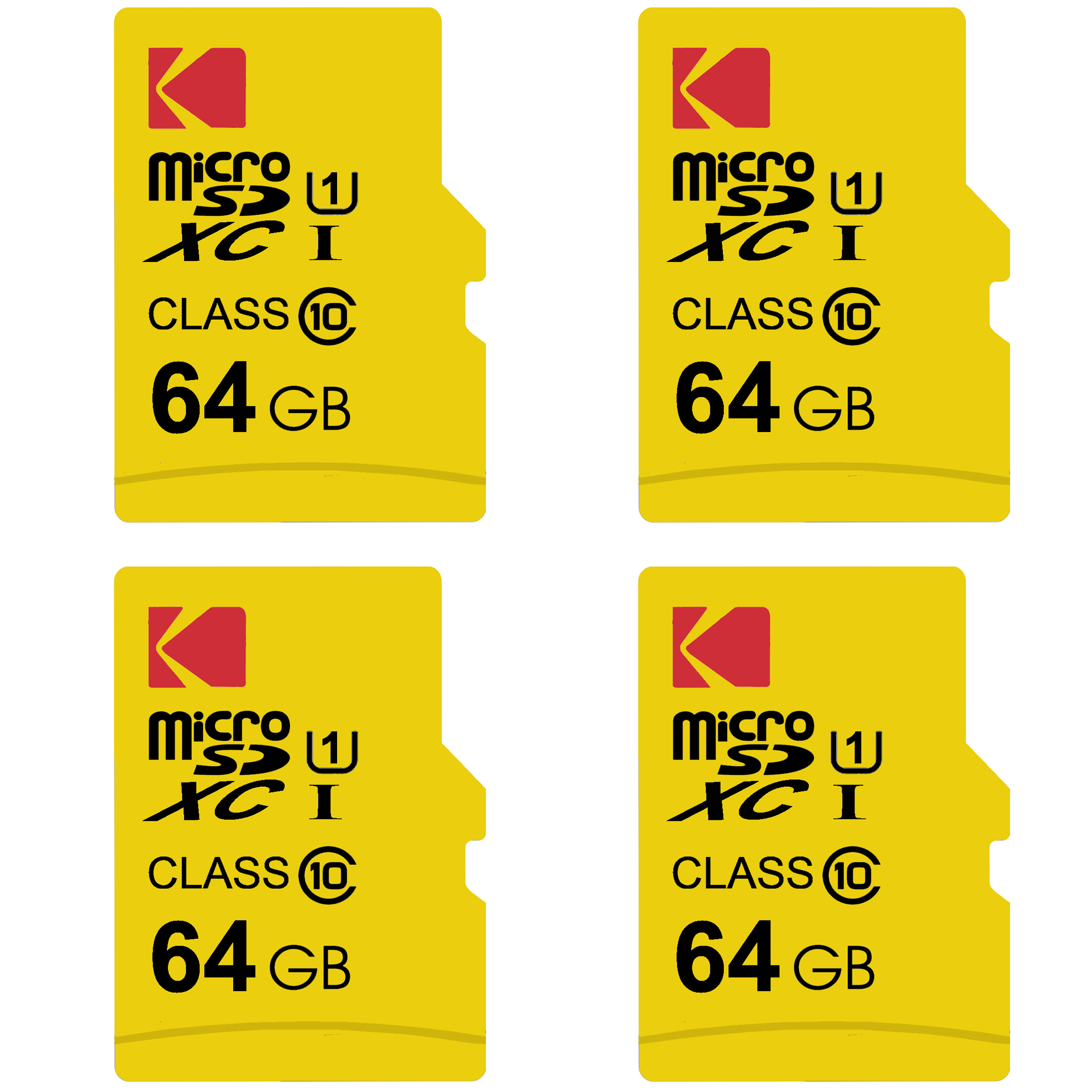 کارت حافظه microSDXC کداک مدل Premium Performance کلاس 10 استاندارد UHS-I U1 سرعت 85MBps ظرفیت 64 گیگابایت بسته 4 عددی