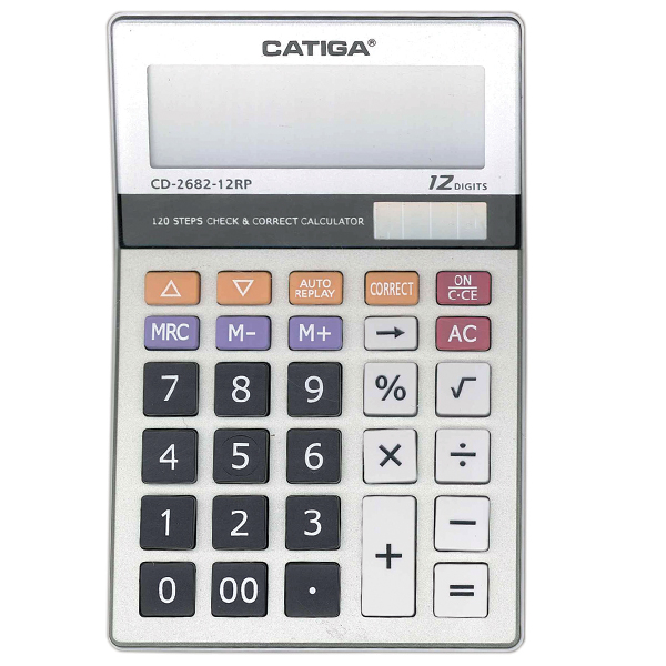  ماشین حساب کاتیگا مدل CD-2682-12RP