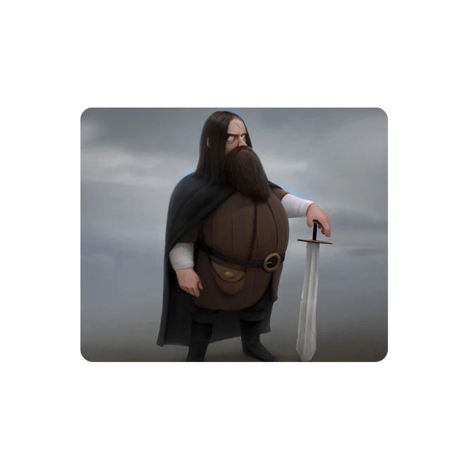 ماوس پد طرح مرد جنگجو کد DDS091