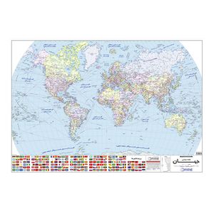 نقشه سیاسی جهان گیتاشناسی کد 1297