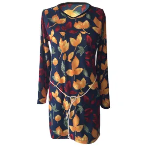 تونیک آستین بلند زنانه طرح گل کد tm-631 