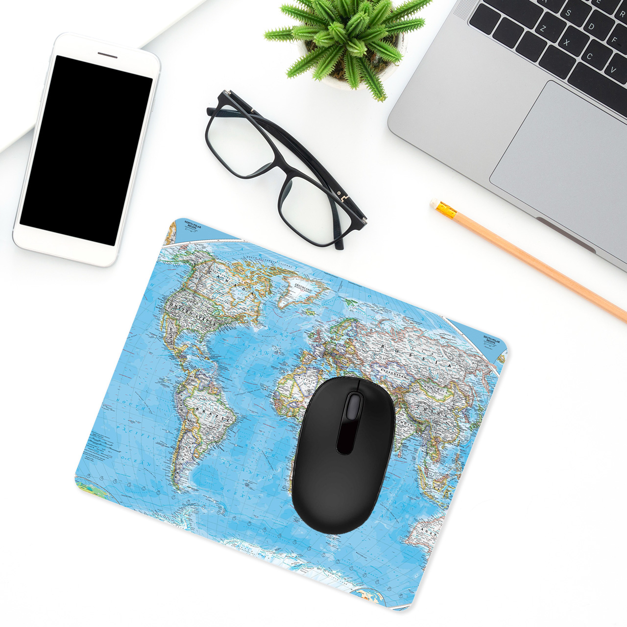 ماوس پد طرح نقشه جهان مدل MP1754