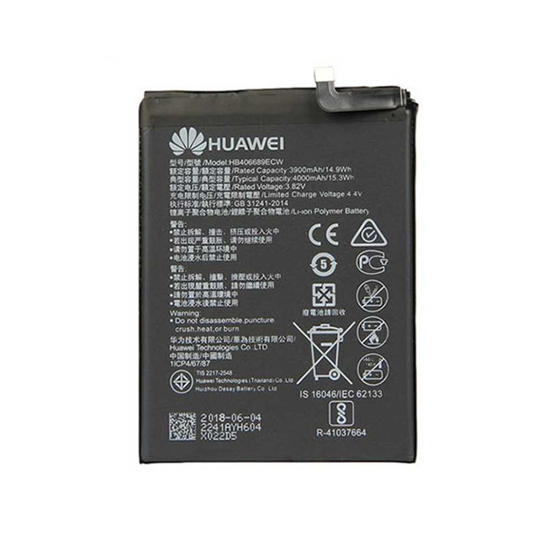 باتری موبایل مدل hb406689ecw ظرفیت 3900 میلی آمپر ساعت مناسب برای گوشی موبایل آنر 7plus