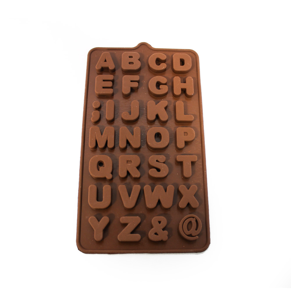 قالب شکلات طرح حروف انگلیسی