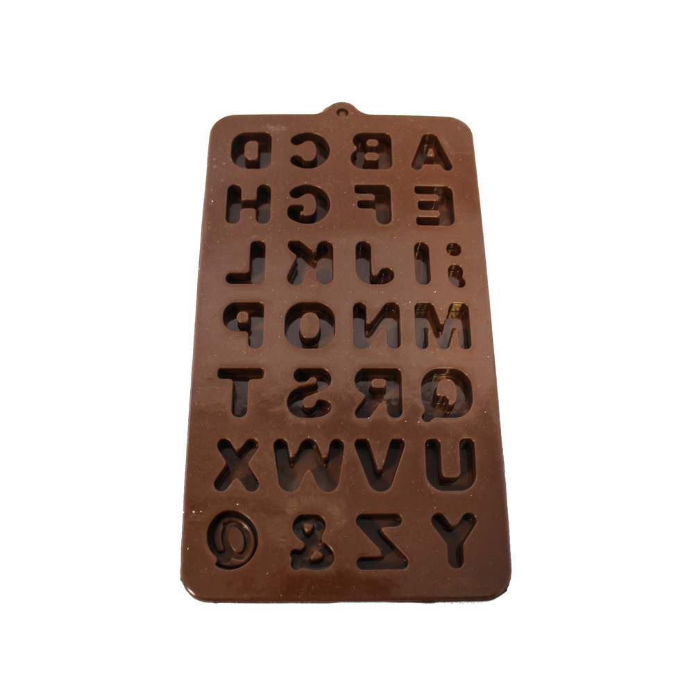 قالب شکلات طرح حروف انگلیسی