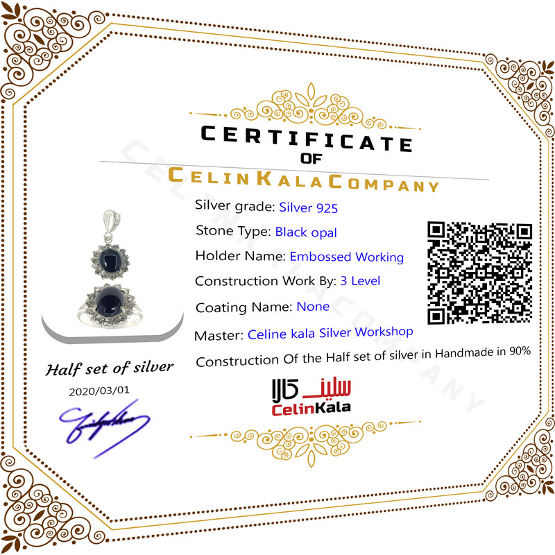 نیم ست نقره زنانه سلین کالا مدل Ce-agh-m3 نیم ست نقره زنانه سلین کالا مدل Ce-agh-m3