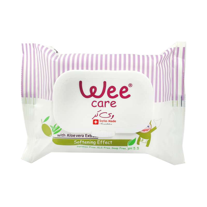 دستمال مرطوب وی کر مدل Olive oil بسته 20 عددی