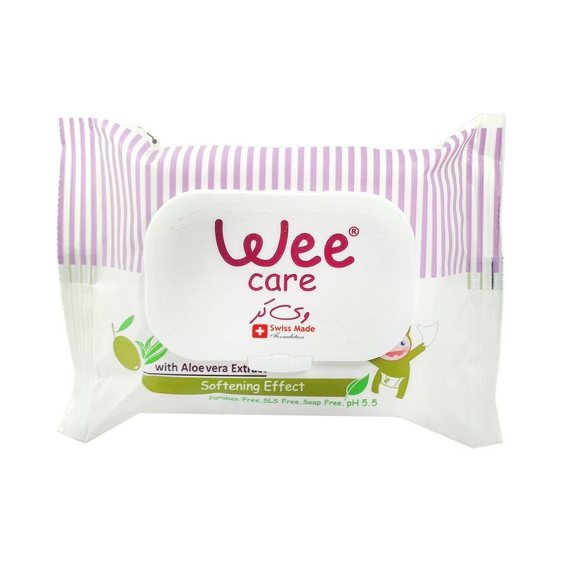 دستمال مرطوب وی کر مدل Olive oil بسته 20 عددی