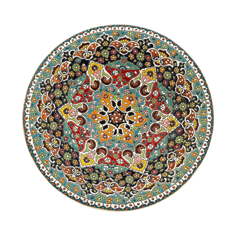 بشقاب میناکاری سفالی کد MI-002