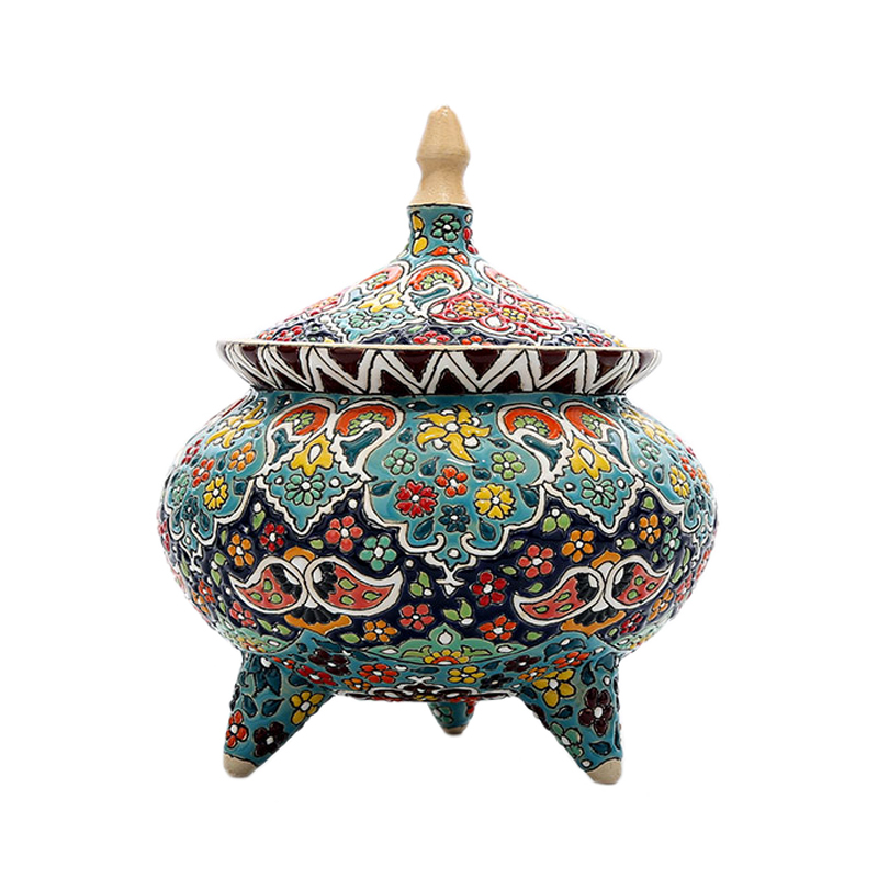 شکلات خوری میناکاری سفالی کد MI-006