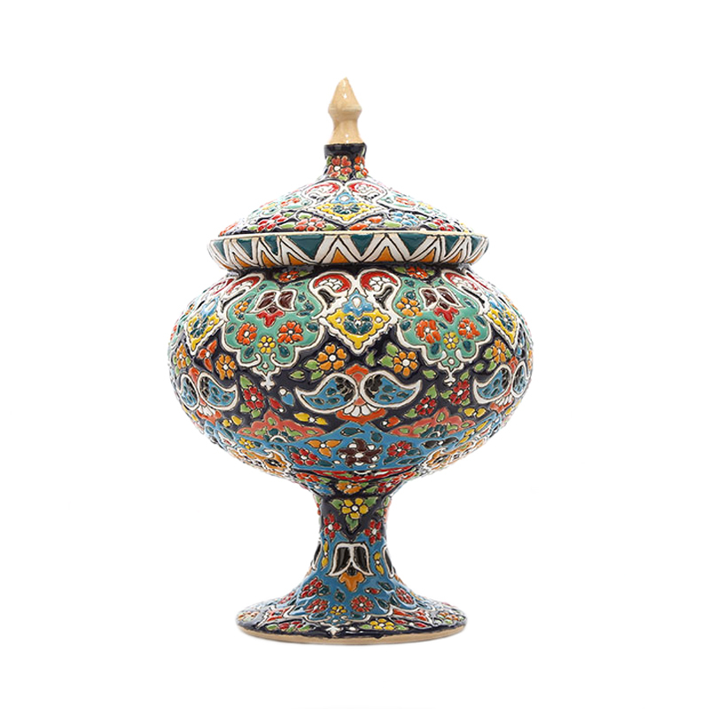 شکلات خوری میناکاری سفالی کد MI-007
