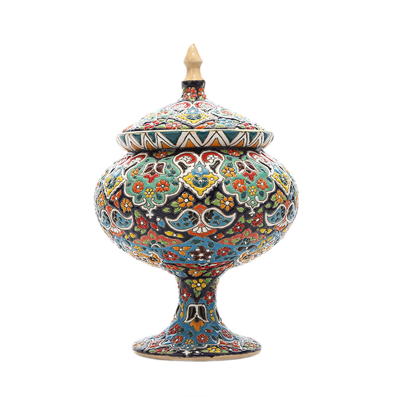 شکلات خوری میناکاری سفالی کد MI-007