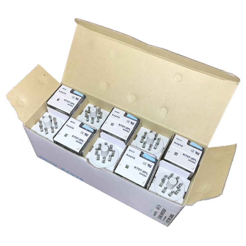 رله ۸ پایه کاکن مدل K707-2PL-24VDC بسته ۱۰ عددی