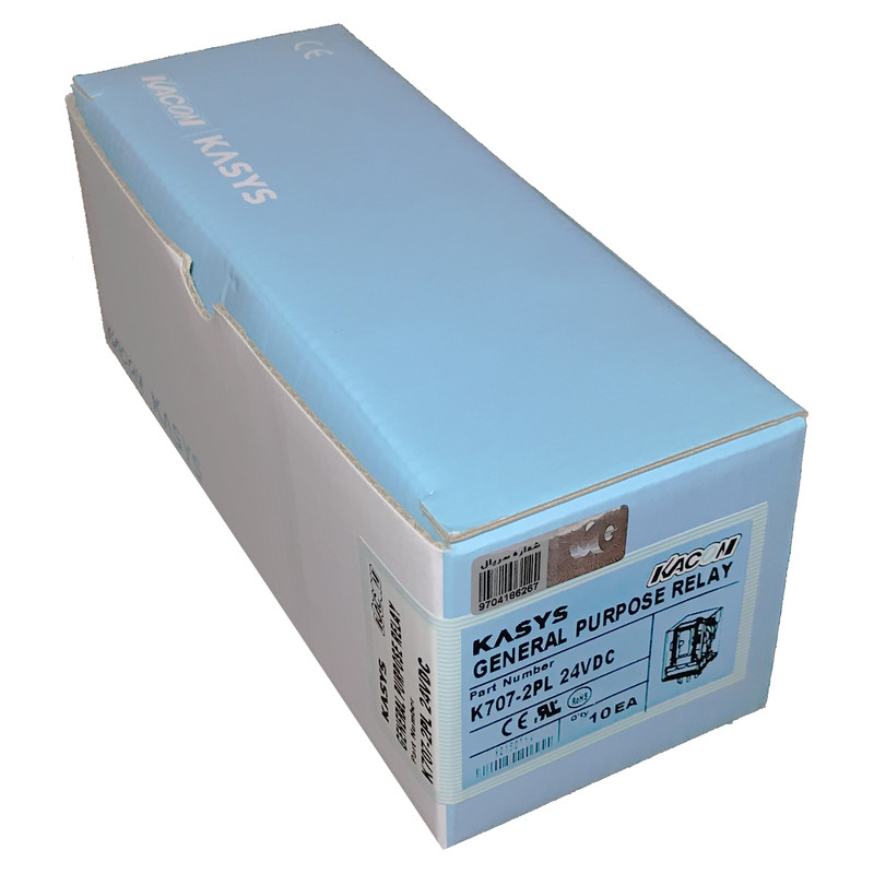 رله ۸ پایه کاکن مدل K707-2PL-24VDC بسته ۱۰ عددی