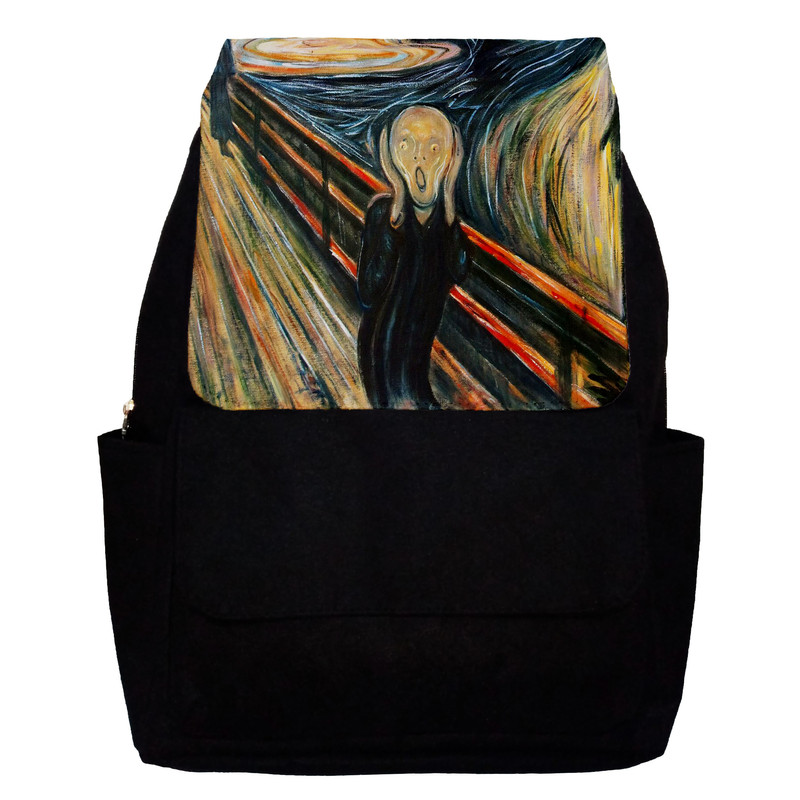 کوله پشتی دخترانه طرح The Scream مدل G11
