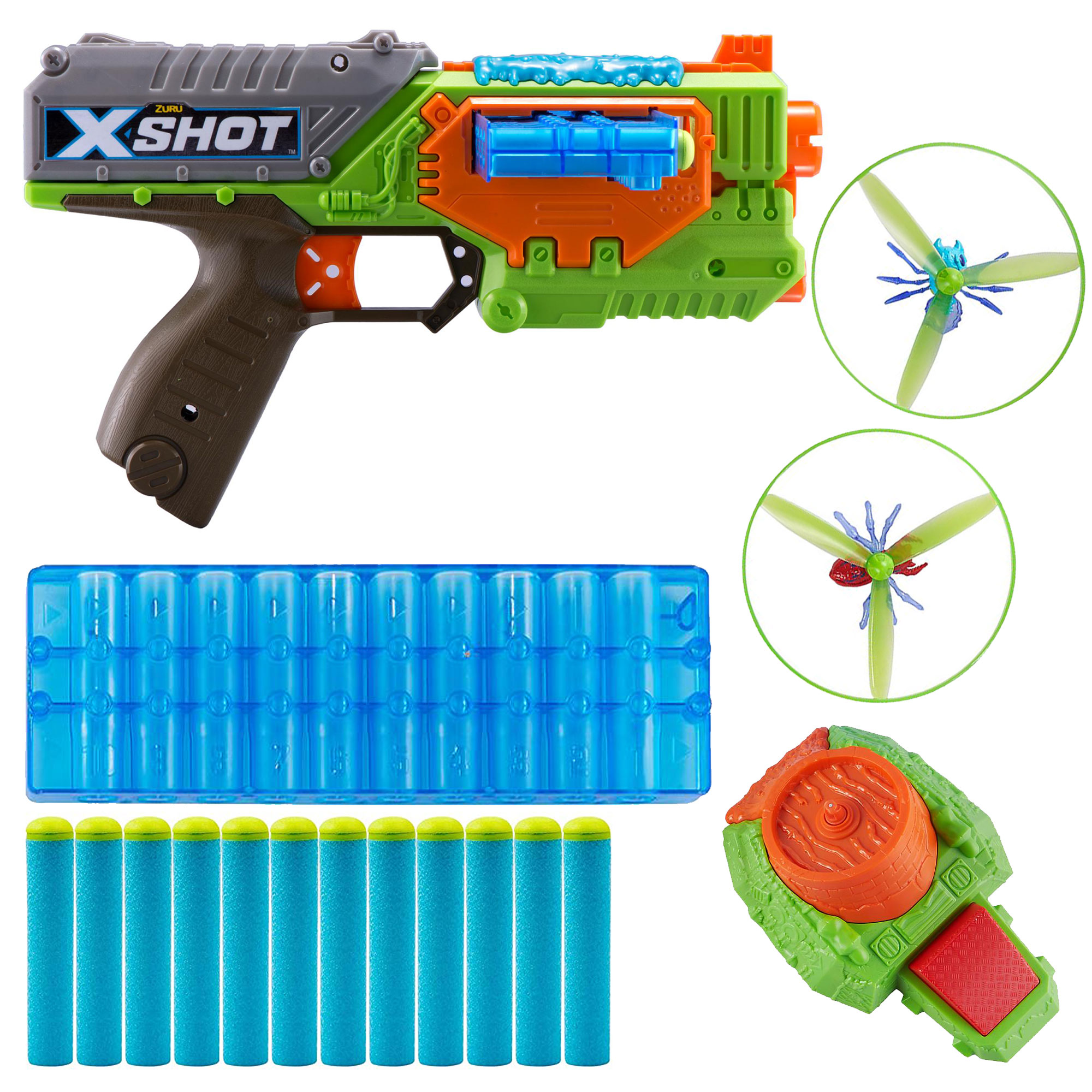  تفنگ بازی زورو سری X-Shot مدل Bug Attack Swarm Seeker