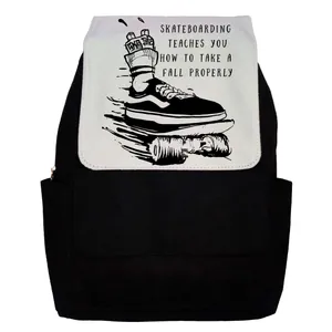 کوله پشتی طرح Skateboarding Quote مدل G21
