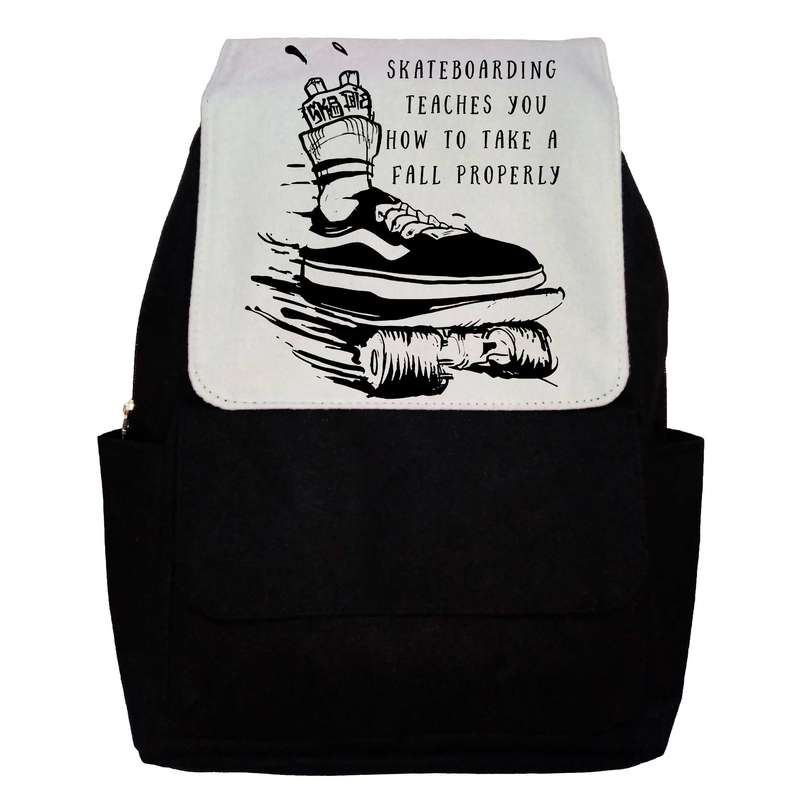 کوله پشتی طرح Skateboarding Quote مدل G21