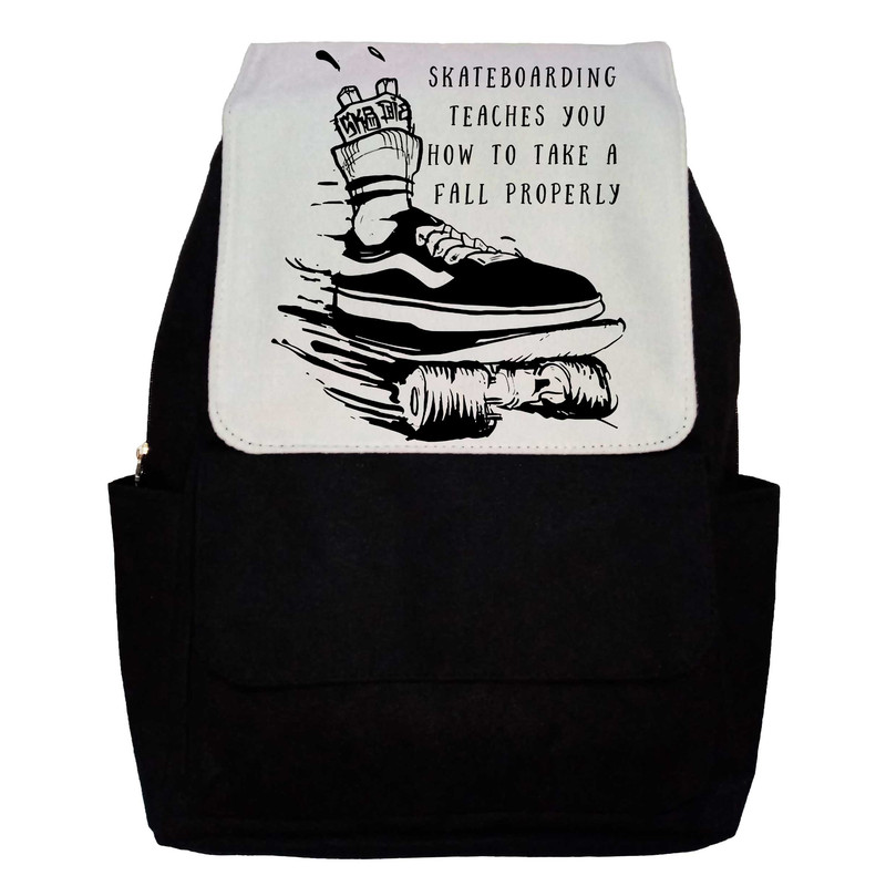 کوله پشتی طرح Skateboarding Quote مدل G21