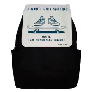 کوله پشتی طرح Skateboarding Quote مدل G11