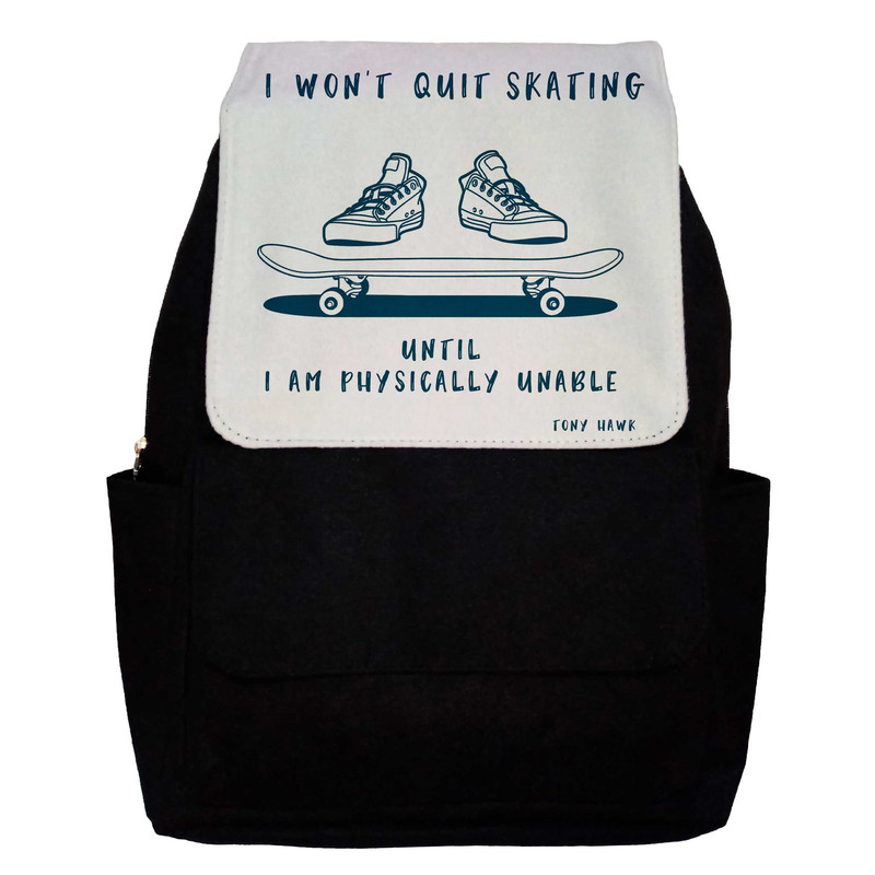 کوله پشتی طرح Skateboarding Quote مدل G11 کوله پشتی طرح Skateboarding Quote مدل G11