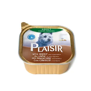 کنسرو غذا سگ پلایزر مدل Rabbit کد 1005 وزن 150گرم بسته ده عددی