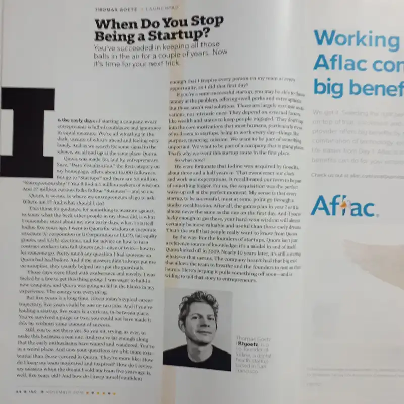 مجله آي ان سي نوامبر 2018