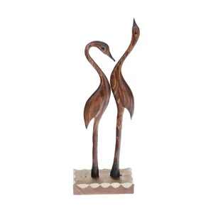 مجسمه چوبی مدل لک لک عاشق کد 0027-40