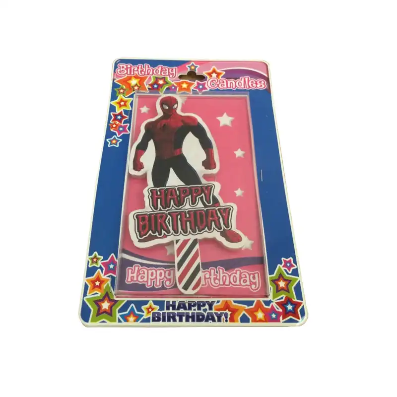 شمع تولد طرح مرد عنکبوتی