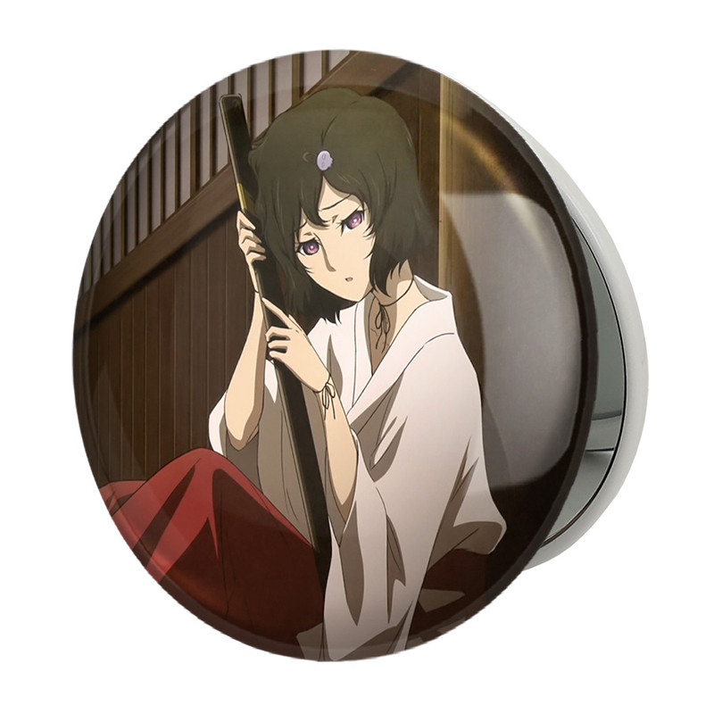 آینه جیبی خندالو طرح روکا انیمه اشتاینز گیت مدل تاشو کد 17497