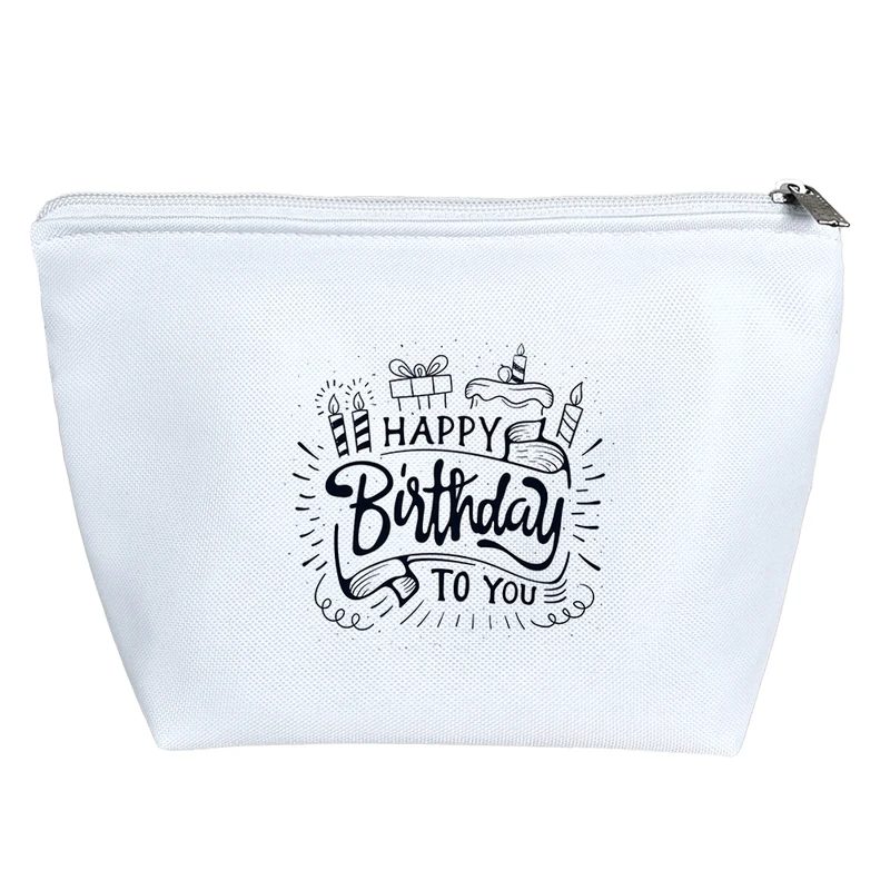 کیف لوازم آرایش دخترانه خندالو مدل تولدت مبارک Happy Birth Day کد 2786